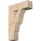 Ekena Millwork Funston Block Smooth Bracket, Douglas Fir, 5 1/2"W x 20"D x 28"H BKT06X20X28FST05SDF - alternate 1